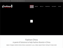 Tablet Screenshot of fashionchinaagency.com